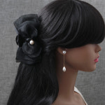 엘리스젬마 레이나 시스루 고급 핸드메이드 리본헤어집게핀 111425 : softn