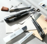 커터칼 블랙 고탄소강 소형 사무용 휴대용 가정용 문구 공예 공작 미술 창작 보드지 판지 두꺼운 지류 절삭 : 반짝반짝 상점