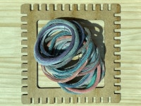 양말목 티매트 컵받침 DIY kit 티코스터 직조틀 양말목공예 재료 학교 기관 단체 : 레이지제이팩토리