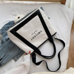 명품 럭셔리 여행용 스퀘어 내추럴 스마일 에코 백 : 쁘띠에미르