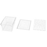 대형 PC 투명 푸드박스 소소 본체만 플라스틱 야채박스 밧드 음식보관용기 물받이 : 다담키친