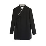 리슬 두루마기 재킷2 블랙 남자 여자 봄 가을 겨울 퓨전 일상 부모님 선물 생활한복 : 리슬