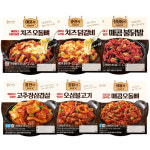 아워홈 안주 6종(치즈오돌뼈,치즈닭갈비,매콤불닭발,고추장삼겹살,오삼불고기,매콤오돌뼈) 혼술 반주 야식 : 정연푸드몰