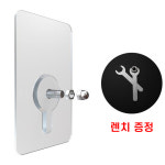 초강력 매직나사 볼트 못없이액자걸기 투명 테이프 접착식 못대신 부착 후크 붙이는 걸이 : 피에이치링크