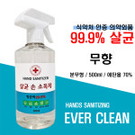 에버크린 살균 손소독제 500ml (분무형/에탄올70%) : 필수몰