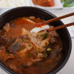 백암왕순대 밀키트 얼큰 오소리 순대국 5팩 : 백암왕순대