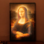 JaZoo LED 무드 조명 인테리어 캔버스 그림 액자 - Mona Lisa 모나리자 by Leonardo da Vinci 레오나르도 다 빈치 : JaZoo