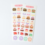 레트로 케이크 씰스티커 : 594랜드