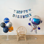 우주 생일 파티 풍선 세트 가랜드 우주인 A타입 그라보 : 쏙쏙마켓