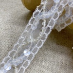 2cm 샌디 스팽클 폴리 비즈레이스 (H0424) : 요고조고 패브릭