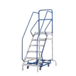 [34719] 안전가이드 6단 이동식사다리 (980x1453x H2420) 이동발판 : 주인메디