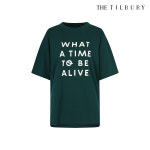 (더틸버리) 배색 디테일 레터링 티셔츠 TL5M0TS01 : THE TILBURY