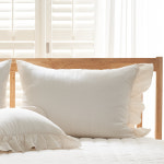 에스더 광목 프릴쉐비 베개커버 50X70 : 올리버하우스