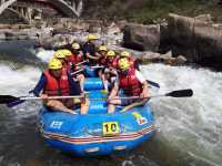 [철원] 한탄강래프팅 이용권/ 무제한숯불바베큐 or 제육백반/ 서바이벌, ATV 추가이용 : 한탄강짱래프팅