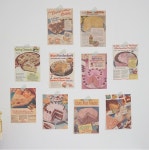 카페 벽꾸미기 촬영소품 쿠킹레시피 레트로 종이엽서 3종 : 메리엘스노우