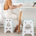 높은 접이식 욕실 의자 목욕탕 성인 스툴 플라스틱 간이 목욕 샤워 부스 용 소형 : 민트shop