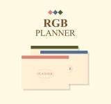 만년형 RGB 굿노트 노타빌리티 먼슬리 위클리 다이어리 속지 월별 플래너 일러스트 Monthly Weekly PDF : FIRPENG