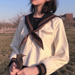 일본 교복 세일러복 세라복 코스튬 봄 여름에 차 우 중간에 제복을 세권의 스커트 : N31 라임글로벌