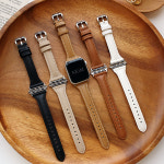 애플워치11 10 스트랩 울트라 9 8 7 6 SE2 SE 3 호환 앤썸 가죽 스트랩 쥬빌레 시계줄 슬림 밴드 44/45/46/49mm : 아킴