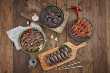 백암 알천 전통 토종 분식집 업소용 식당 찰 매운 야채 찹쌀 피순대 2kg 3종 : 백암알천순대