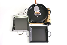 경질 사각 철판 볶음팬 소소 곱창팬 순대 닭갈비 캠핑 인덕션 IH 호떡판 3PLY 전판 전팬 : 쿡뱅크