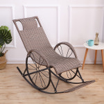 북유럽 등나무 럭셔리 라탄 릴렉스 나무 흔들 의자 베드체어 발코니 테라스 거실 카페 체어   97 : 와마트