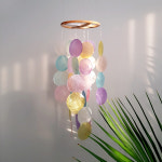 자개모빌 드림캐쳐 썬캐쳐 자체제작 원형 화이트 1단 인테리어 캠핑 모빌 벽장식 : 포레스트-길