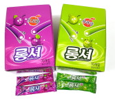 갑이식품 - 5578 | 롱셔 7.5g 70개입한통 갑 롱셔 껌 젤리 포도사과맛(추억의 문방구 불량식품 수입과자) : 잡화아재