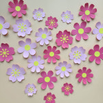 봄꽃 코스모스 어린이집 유치원 아이방 봄 가을 환경구성 환경판 꾸미기 혼합 연분홍 진분홍 : 공방마켓