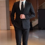 프리미엄 빅사이즈 장례식정장 봄 여름 검정정장 양복, 4XL 검은색 장례식장 블랙수트 : 메이크미리츠