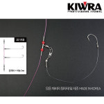 키우라 2단 우럭 광어 콤비채비 K-742 외수질 세이코바늘 18호 20호 : 피싱리액션