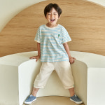 유니엘 아동복 쿨링 S/T티셔츠_크림 남아 여아 공용 UNEEL : 유니엘-uneel