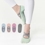 여성 요가 필라테스 피트니스 토삭스 논슬립 크로스밴드 운동삭스 덧신 : 이지브랜드