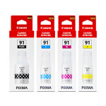 캐논 GI-91 잉크 정품 세트 G3971 G3960 G3970 G2970 G2960 무한 : 잉크다파라