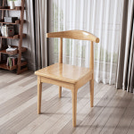 식탁의자 북유럽 가정용 단단한 나무 식당 의자 간단한 식탁 현대 책상 레스토랑 우유 차 : 호정이네