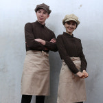 Y-907 커피색 카페 셔츠 긴팔 홀서빙 유니폼 긴팔셔츠 서빙복 식당 남여 조리복 레스토랑 참존어패럴 : 참존어패럴