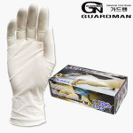 가드맨 일회용 라텍스장갑 파우더프리 위생장갑 라텍스글러브 (100매) : Green Care