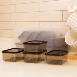 비트리 휘어지는 냉동실 냉장고 정리용기 300ml 12개+수납함(소) 수납함세트 4호 : 비트리몰