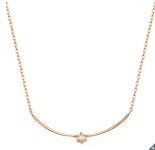 총 0.07 캐럿 스마일 다이아몬드 목걸이 ( 보증서 제공) : 이지코코 easycoco