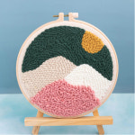 자수 반제품 펀치니들 세트 풍경2 모든재료포함 프랑스자수 : 후야몰