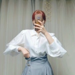 실키 라라 블라우스 : 씨씨 드 블랑