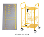 초자건조대 접이식드라이 카트 실험실건조대 이동형 30-486-01(카트본체) : 지원솔루션