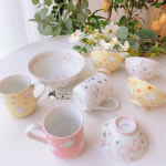 고양이 컵 캐릭터 머그컵 현물 미노 도자기 세라믹 밑창 딸기 과일 어린이 밥 그릇 국수 : 샵앤모아