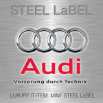 외부용 주차번호판 MFSL62 - NEW AUDI STEEL LABEL : 미니에프