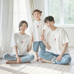 돌촬영 패밀리룩 가족사진의상 사랑팡팡 아빠와아기티 대가족단체티 : 커플프라자