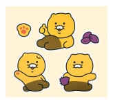 춘식이 큰 멀티 데코 꾸미기 스티커 리무버블스티커 노트북스티커 카카오프렌즈캐릭터 : 미니 세상
