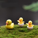 미니 엄마오리 새끼오리 세트 테라리움 화분 DIY 만들기 재료 동물 미니어처 피규어 : 오르골만듦