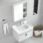 세면대 욕실 세탁기 수납장 하부장 일체형 암판경조사태공알루미늄욕장화장실세면대세트세면대분일 : 오퍼스토어