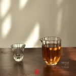 [다도 다구 다기] 예향원 내열유리 스트라이프 공도배 숙우 P-820 : 예향원