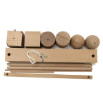 2가베 2.5cm 원목 가베 / 고리 회전 놀이 교구 유아 교육 엄마표 홈스쿨 유치원 : 요기팜